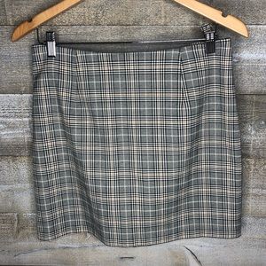 H&M plaid short mini skirt with back zipper clueless inspired